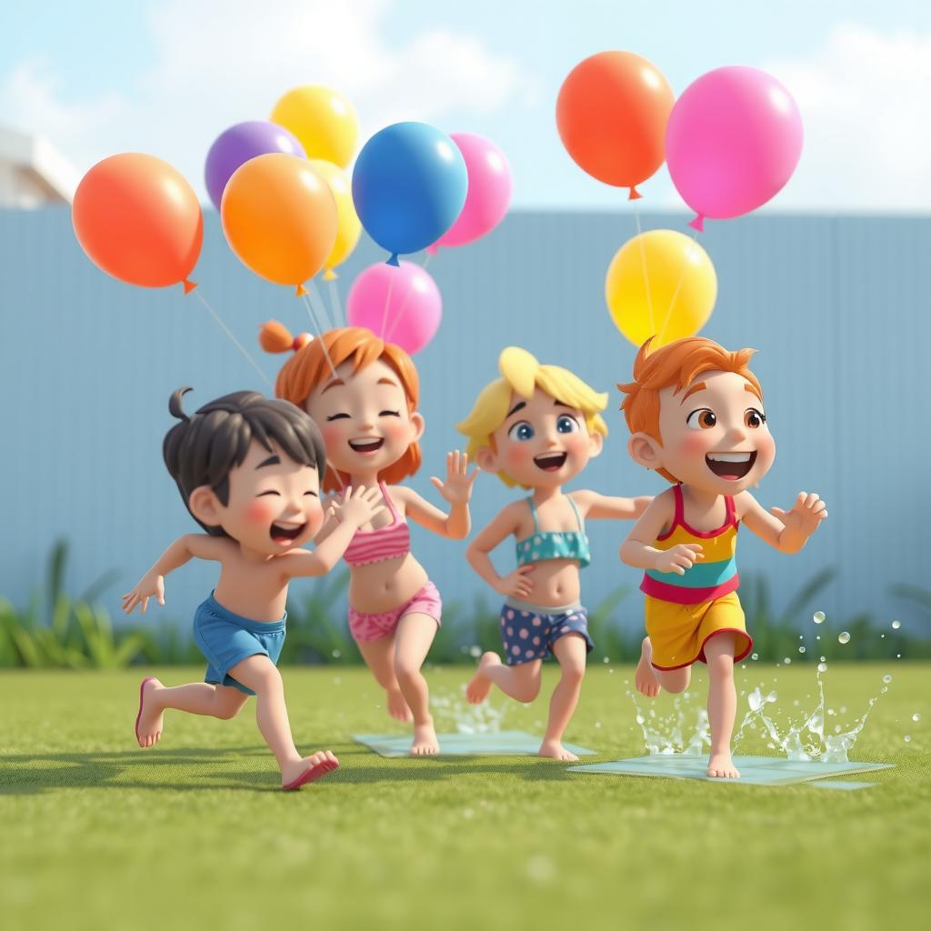 Water Bombs Coloring Page