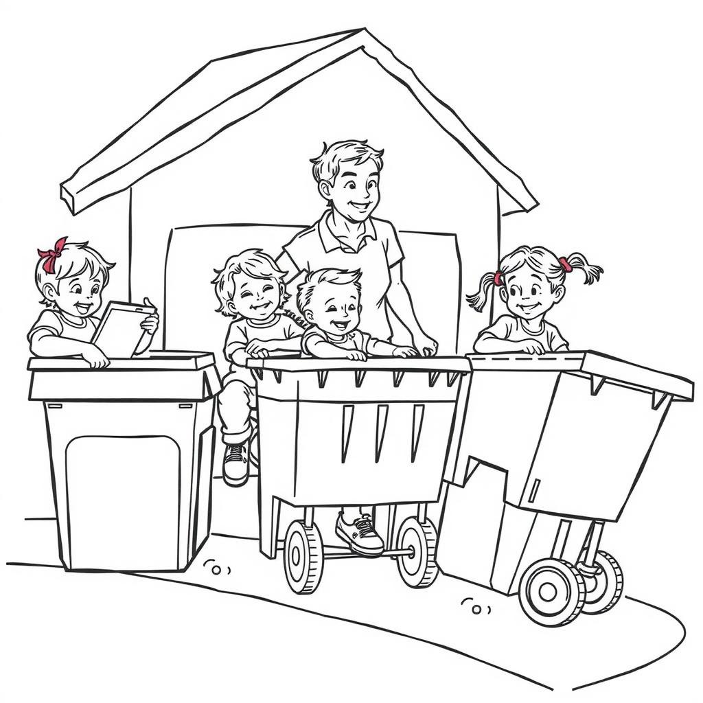 Bin Night Coloring Page coloring page