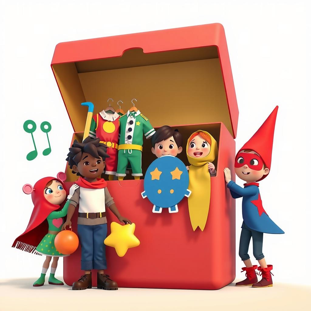 Dress-Up Box Coloring Page