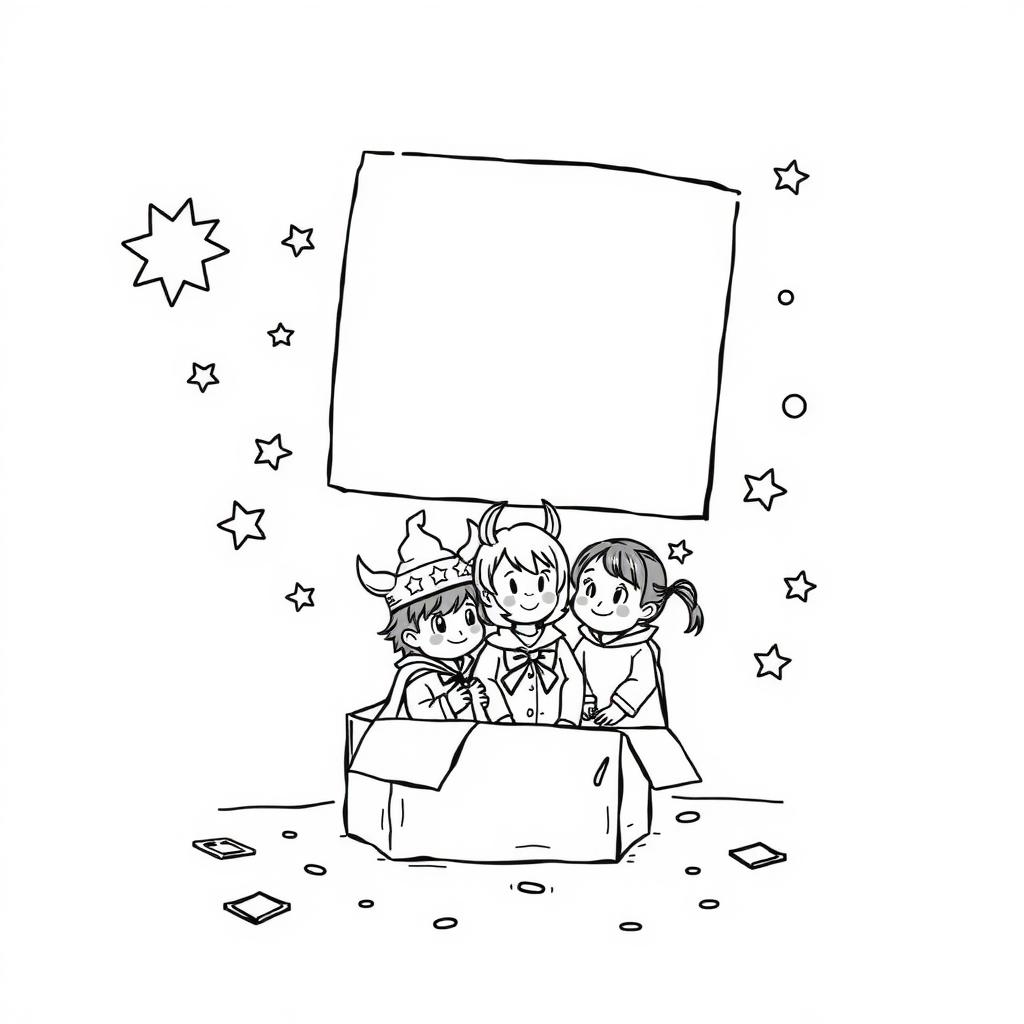 Dress-Up Box Coloring Page coloring page