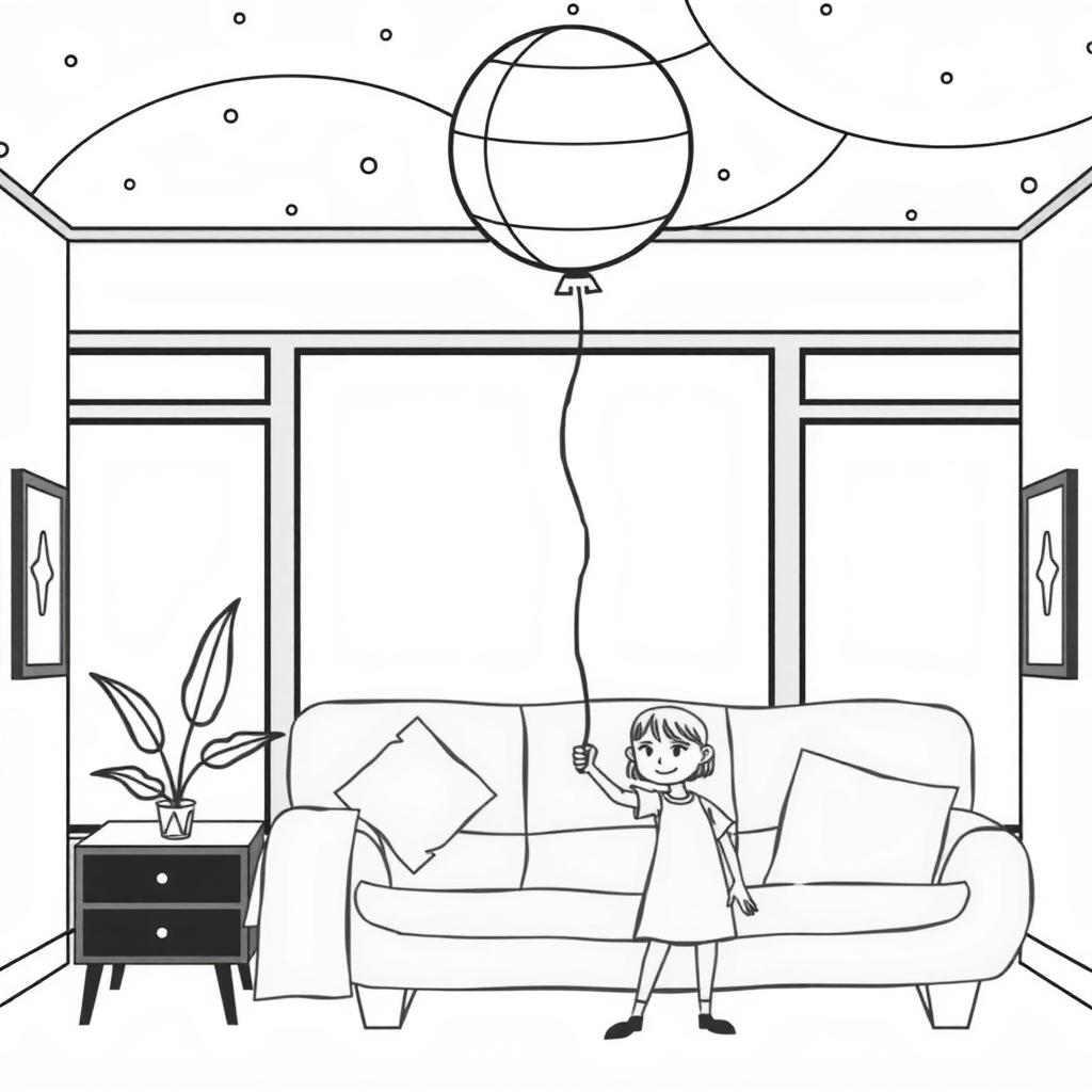 Keepy Uppy Coloring Page coloring page