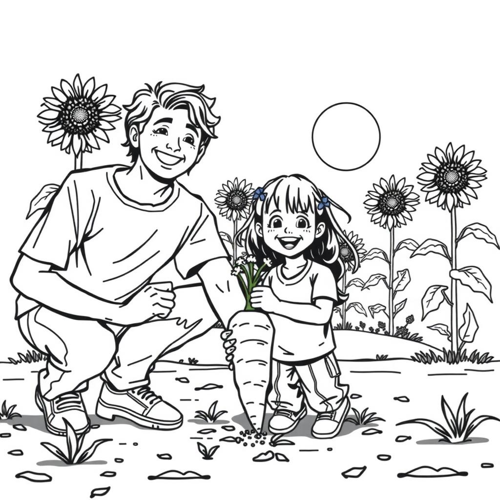 Veggie Garden Coloring Page coloring page