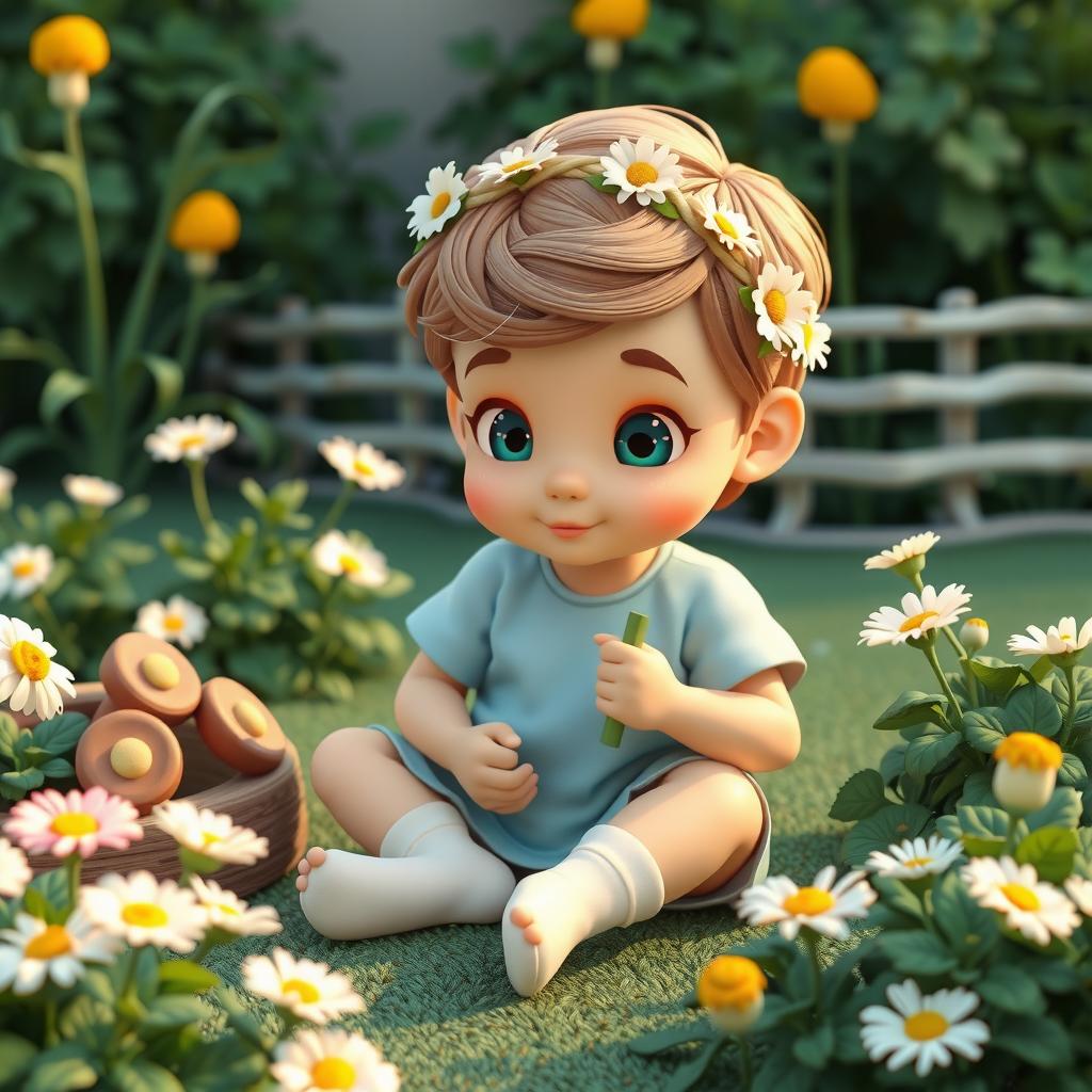 Flower Crown Coloring Page