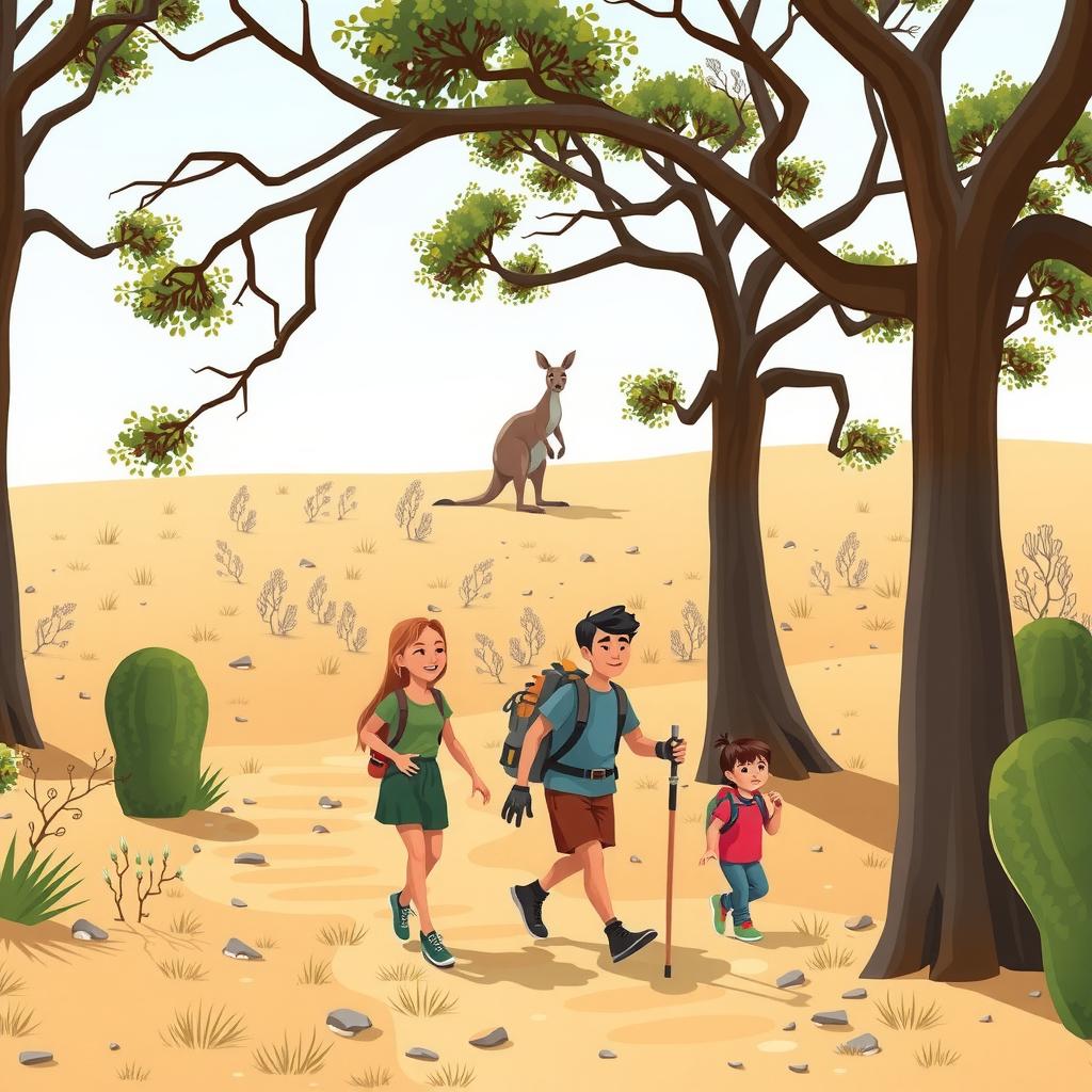 Bush Walk Coloring Page