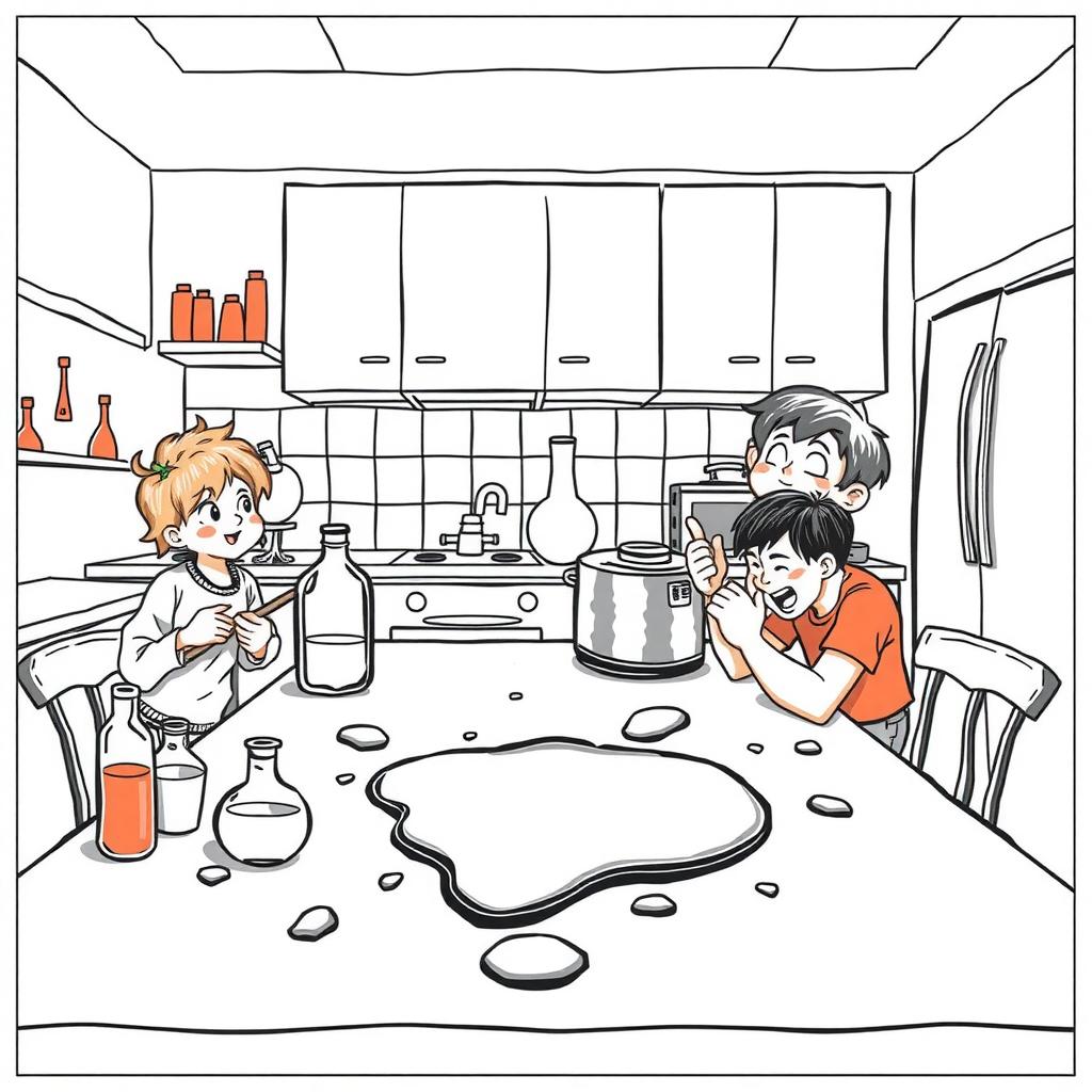 Science Experiment Coloring Page coloring page