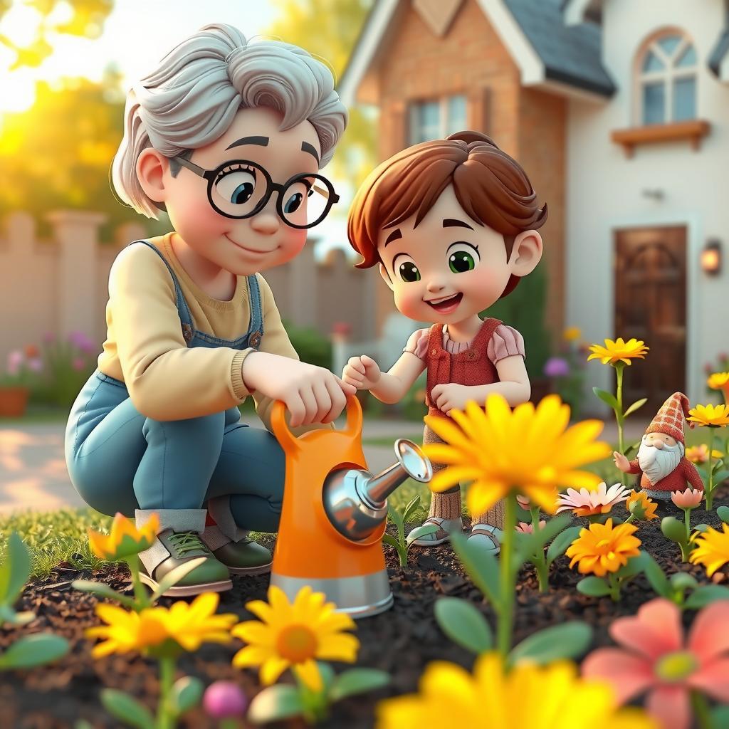 Nana's Garden Coloring Page