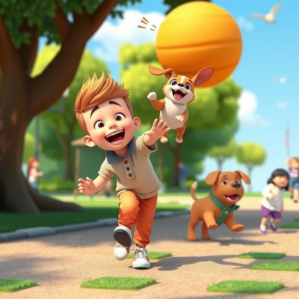 Dog Park Coloring Page