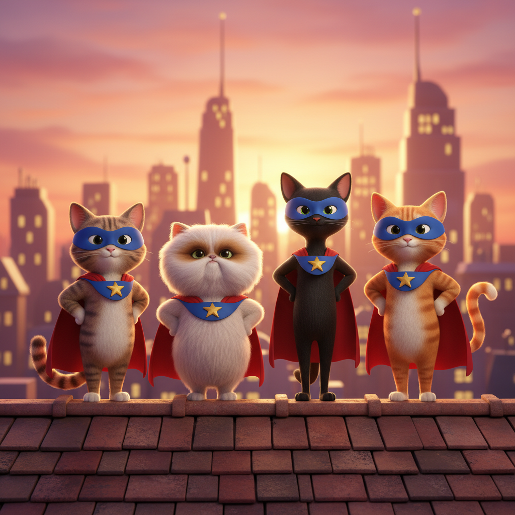 Heroic Cats on a Mission — Bedtime Story for Kids