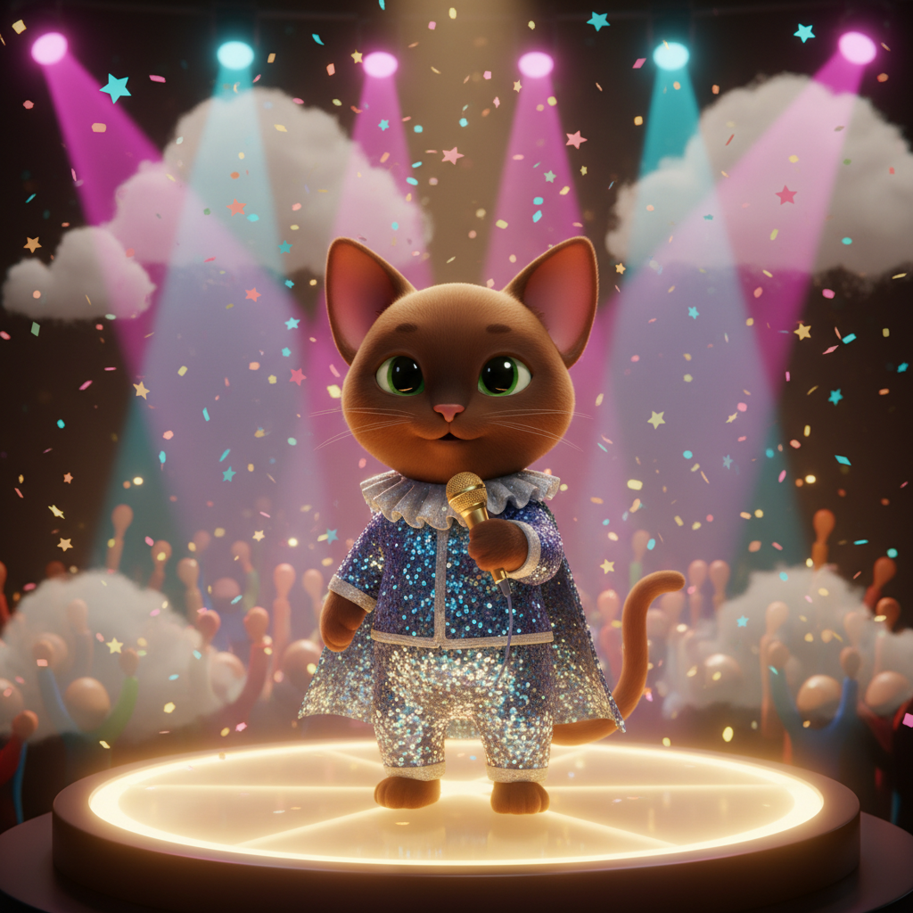 Burmese Cat's Concert Adventure — Bedtime Story for Kids