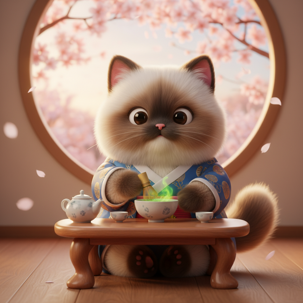 Himalayan Cat's Tea Adventure — Bedtime Story for Kids