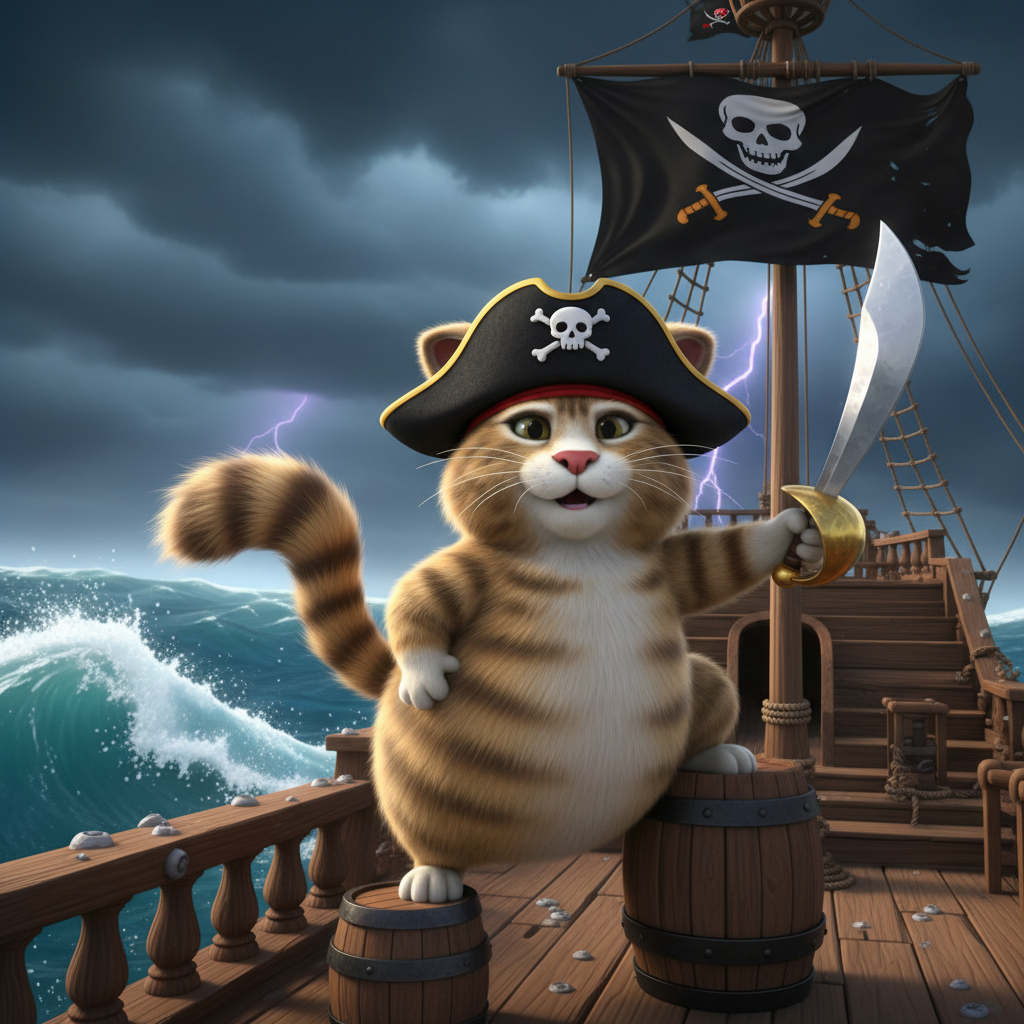 Captain Whiskers' Adventure — Bedtime Story for Kids