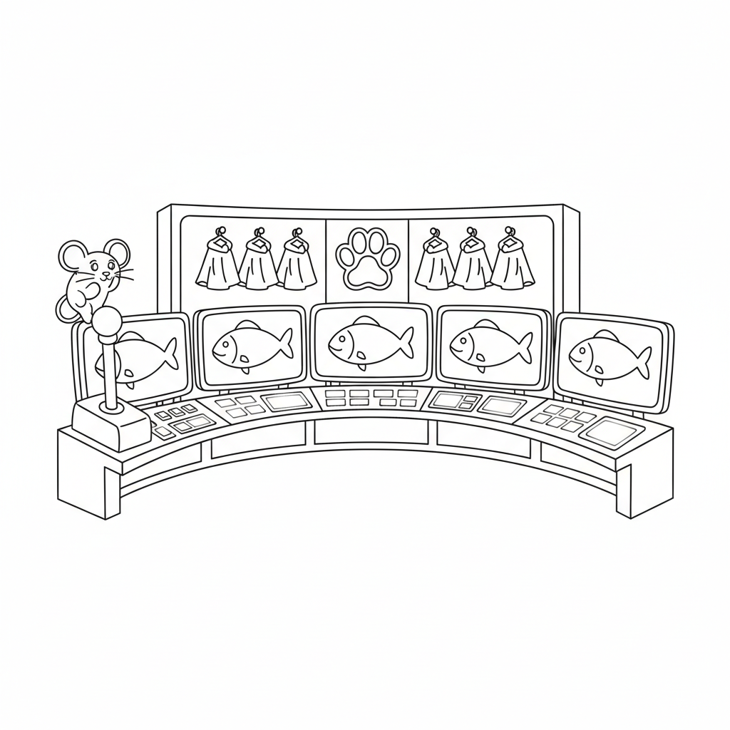 Cat Spy HQ Adventure — Free Printable Coloring Page for Kids coloring page
