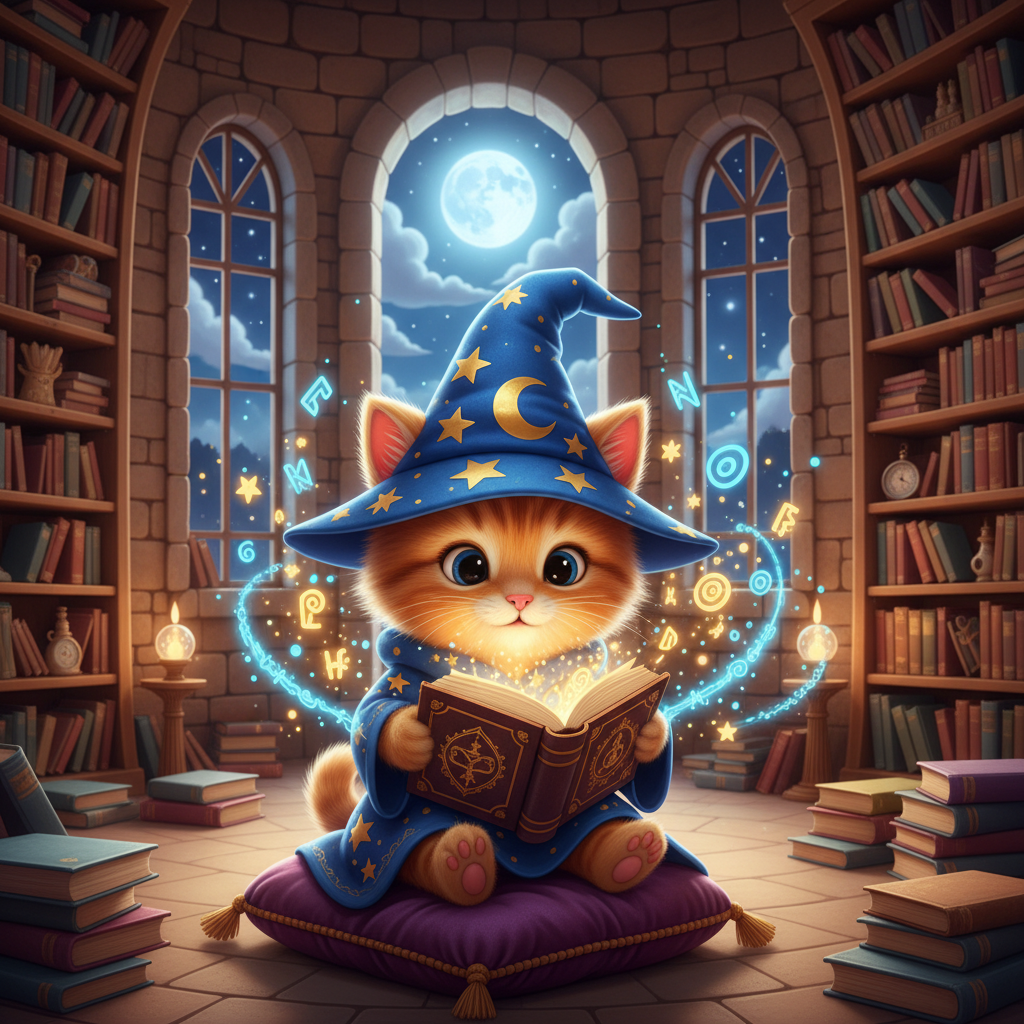Whiskers the Wizard Kitten — Bedtime Story for Kids