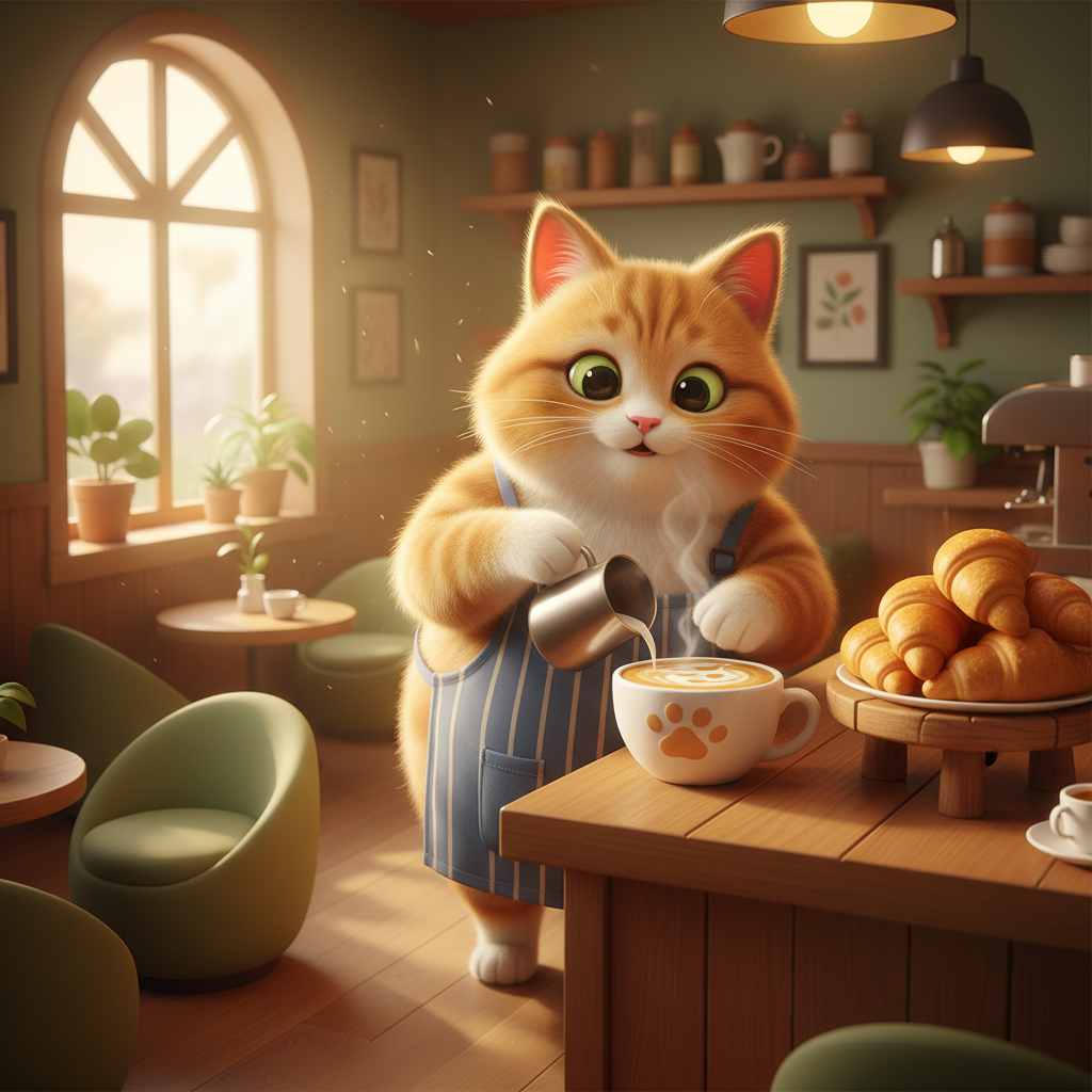 Cat Cafe Adventure — Bedtime Story for Kids