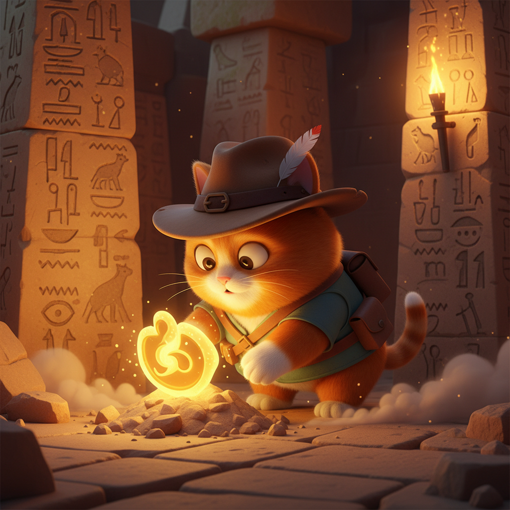 Cat Archaeologist Dig Adventure — Bedtime Story for Kids