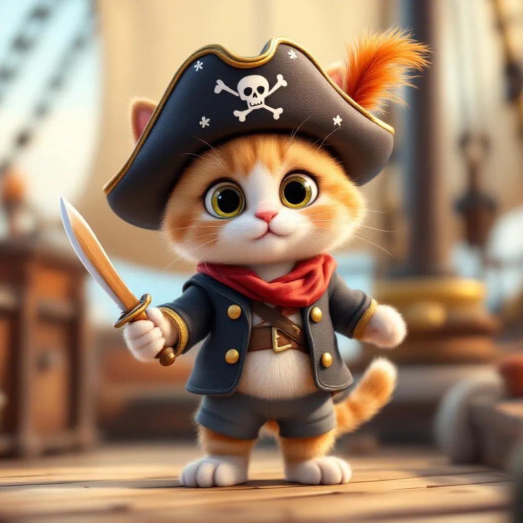 Siamese Stretch — Pirate Kitten Bedtime Story for Kids