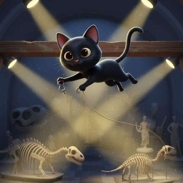 Bombay Cat Museum Adventure — Free Coloring Page for Kids