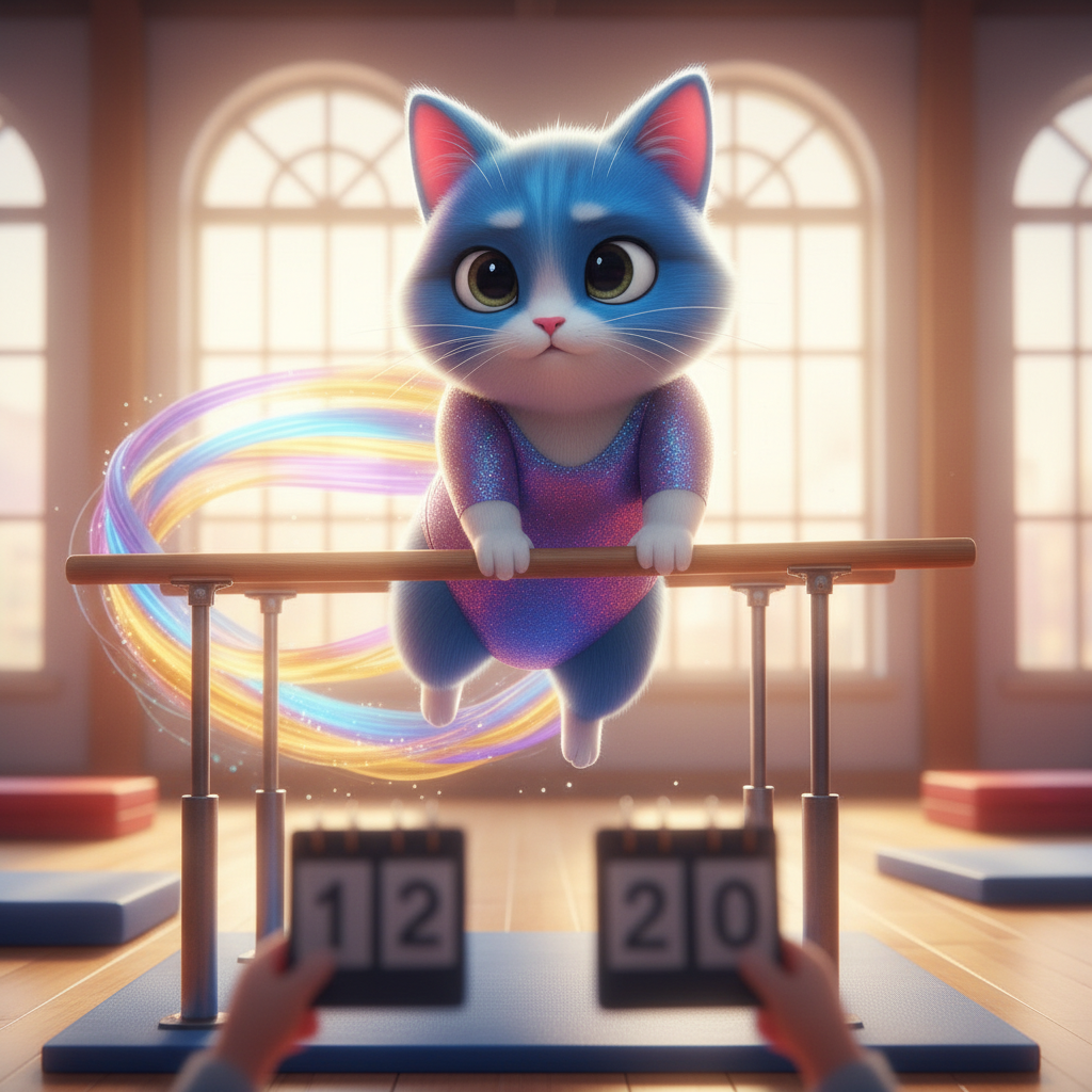 Cat Gymnast Bars — Bedtime Story for Kids