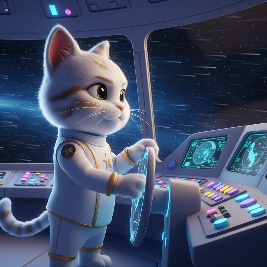 Cat Starship Adventure — Bedtime Story for Kids