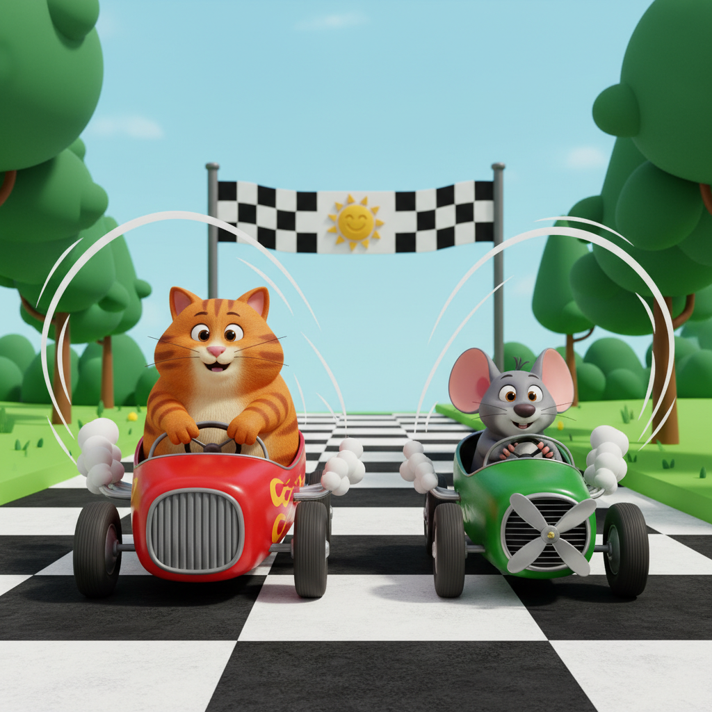Cat Race Adventure — Bedtime Story for Kids