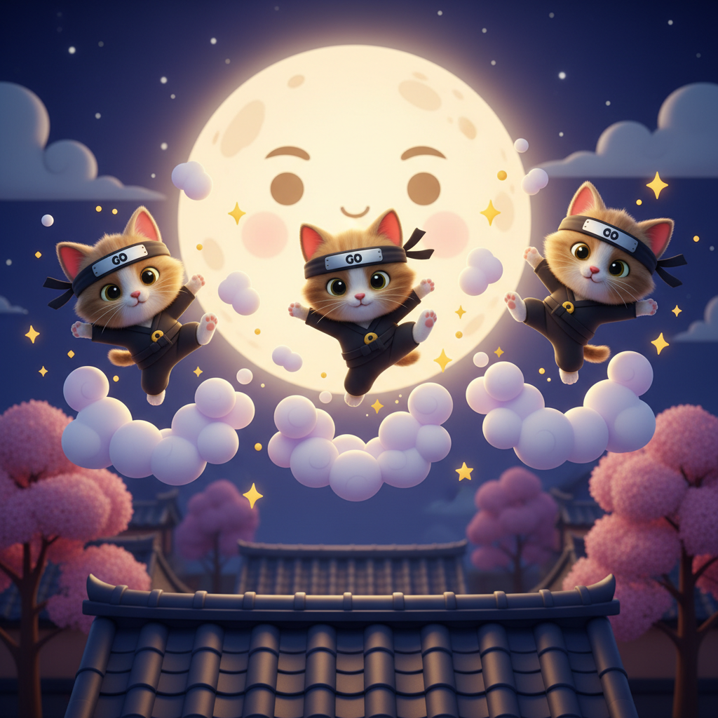 Ninja Kittens Adventure — Bedtime Story for Kids