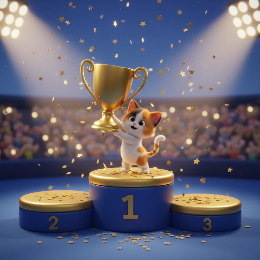Kitten Trophy Adventure — Bedtime Story for Kids