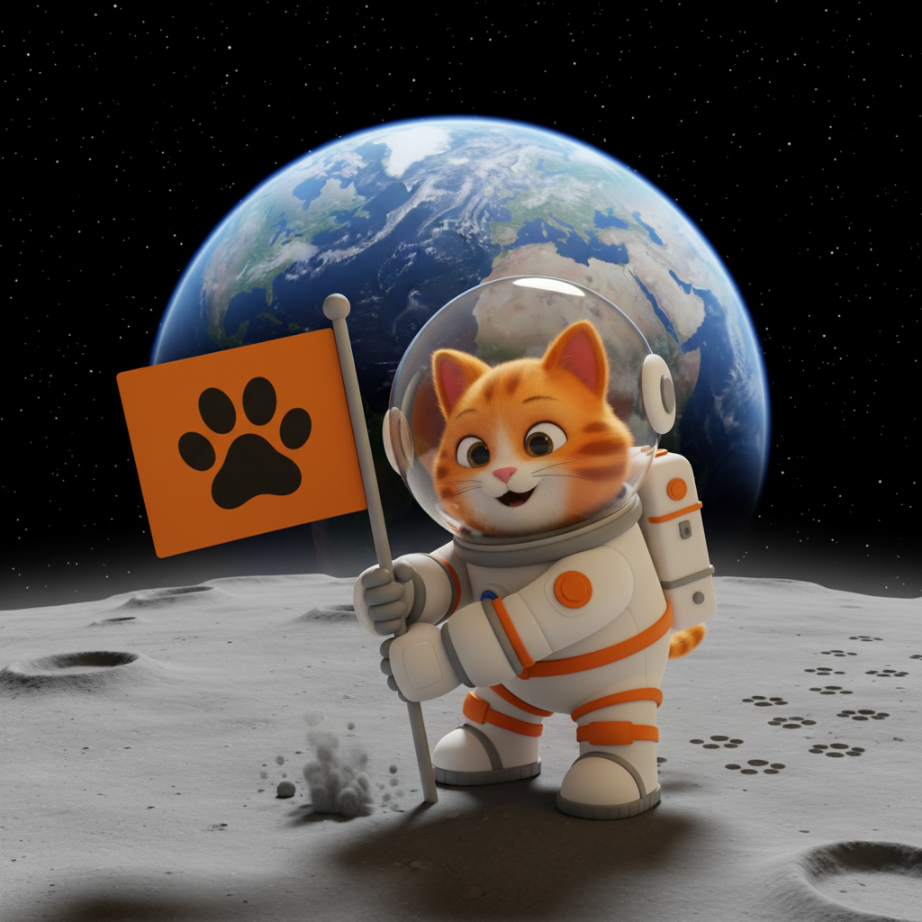 Cat Astronaut Moonwalk — Bedtime Story for Kids