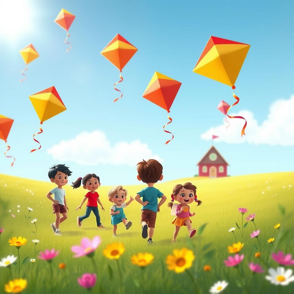 Kite Day Coloring Page