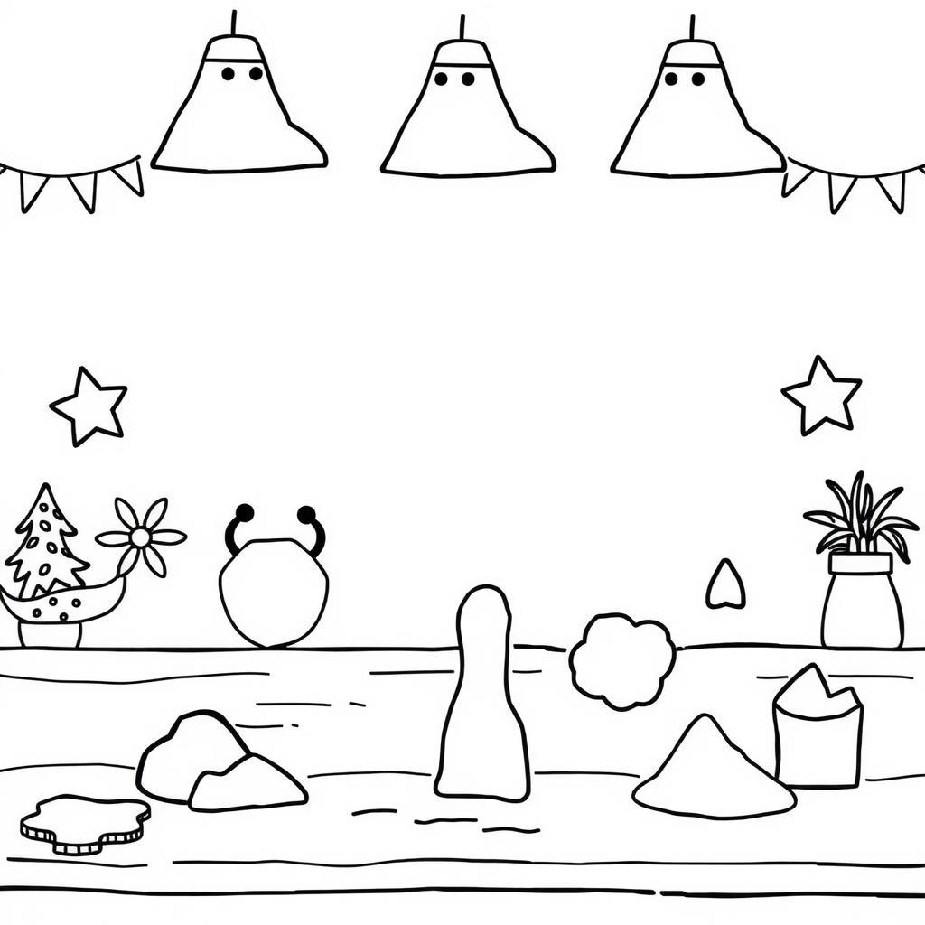 Playdough Table Coloring Page coloring page