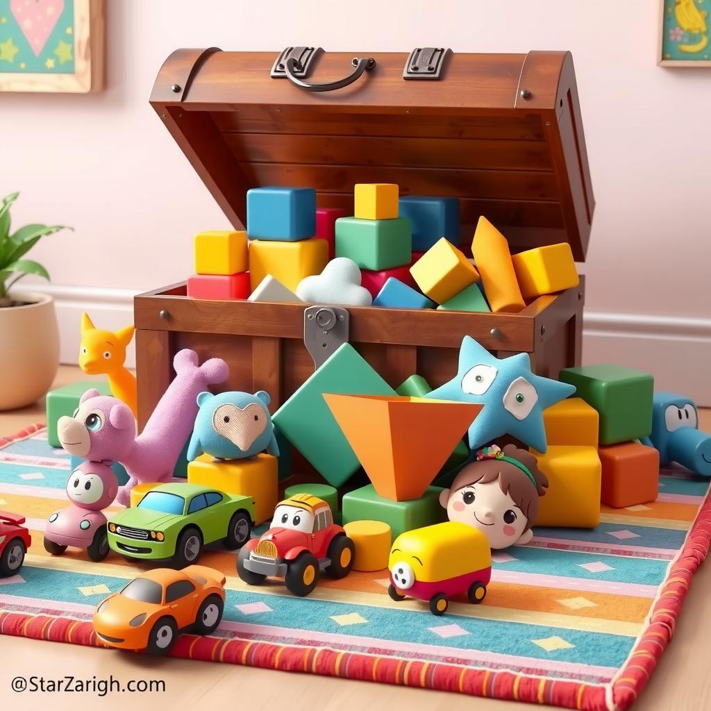 Toy Chest Coloring Page