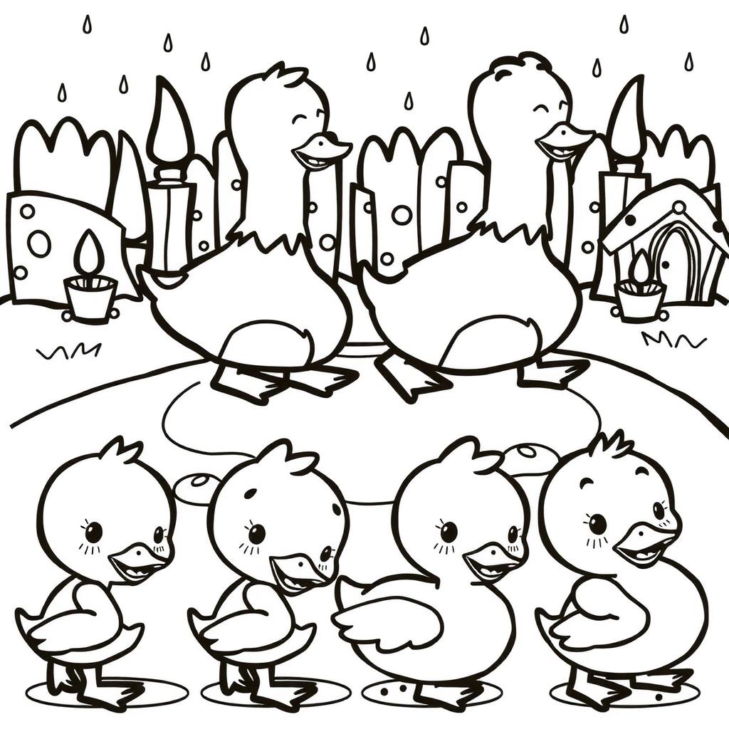 Puddle Duck Coloring Page coloring page