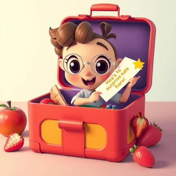Lunchbox Surprise Coloring Page