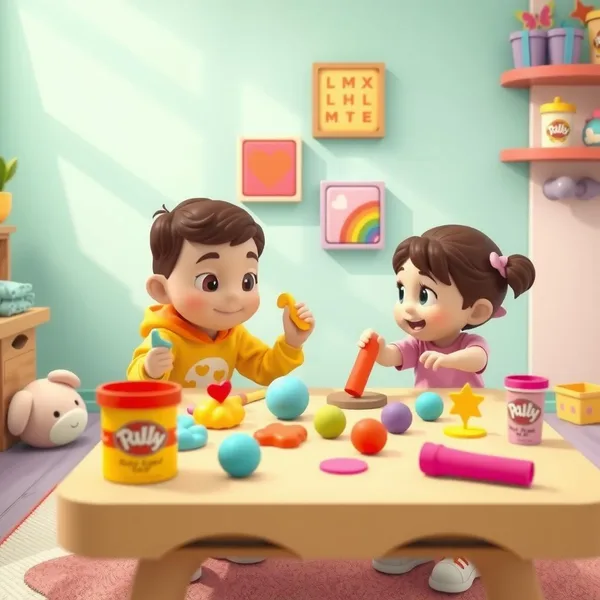 Playdough Table Coloring Page