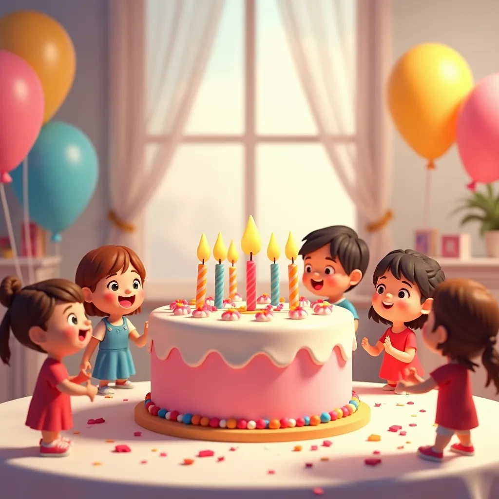 Birthday Party Coloring Page