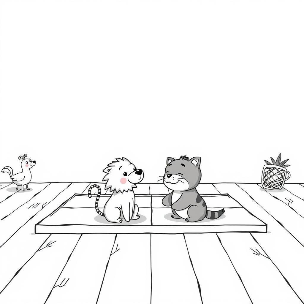 Animal Matching Game Coloring Page coloring page