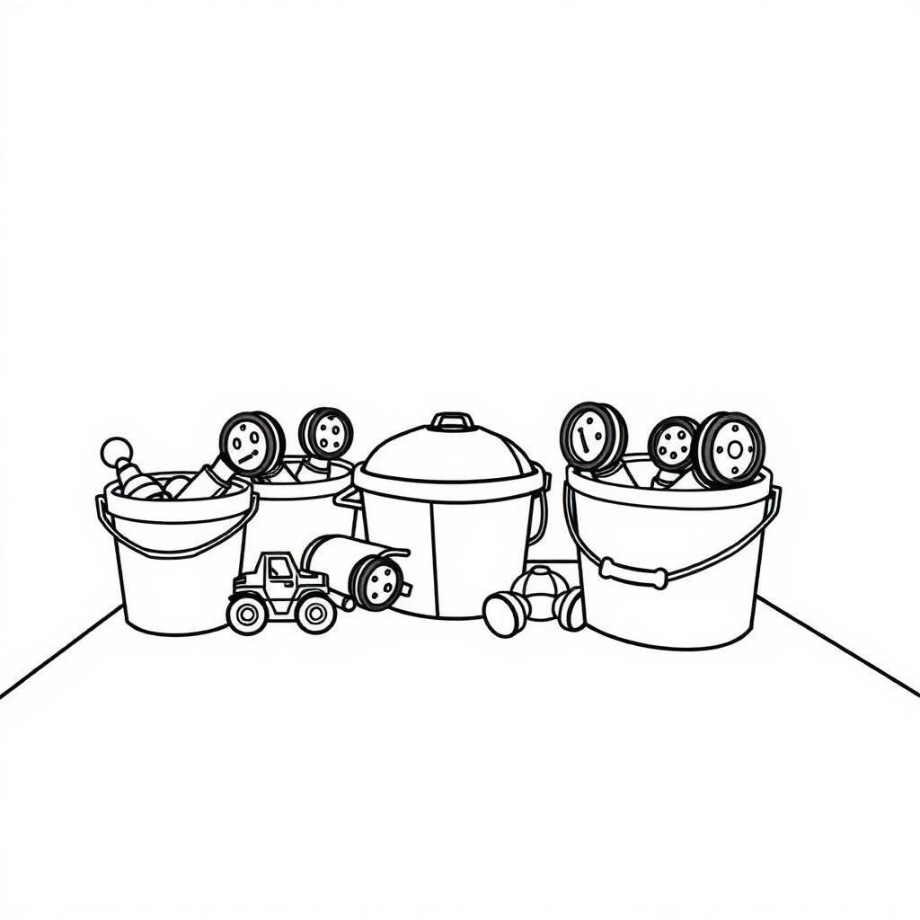 Colour Sorting Game Coloring Page coloring page