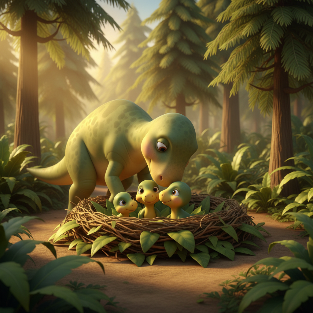 Maiasaura Family Bonding — Bedtime Story for Kids