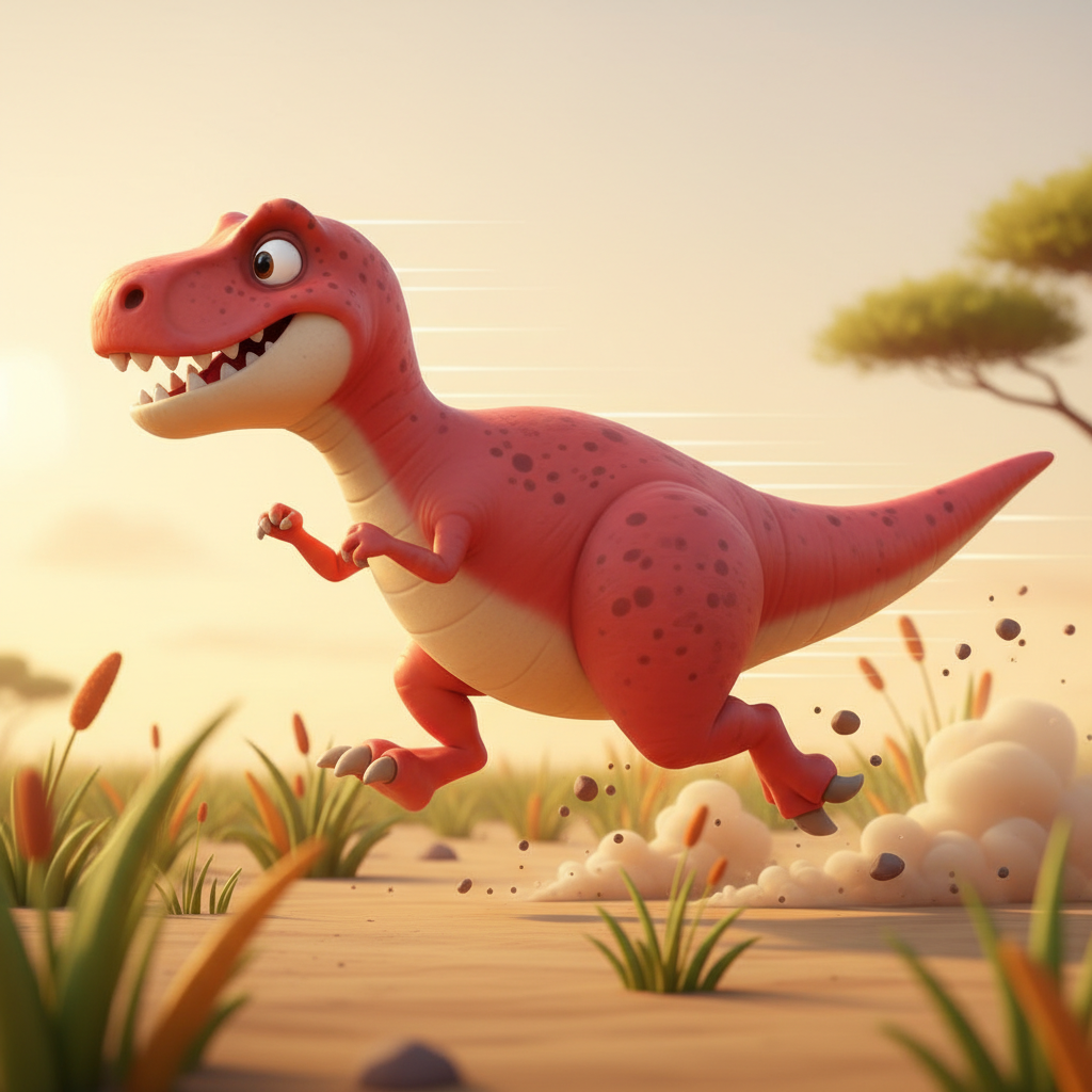Carnotaurus Adventure at Sunset — Bedtime Story for Kids