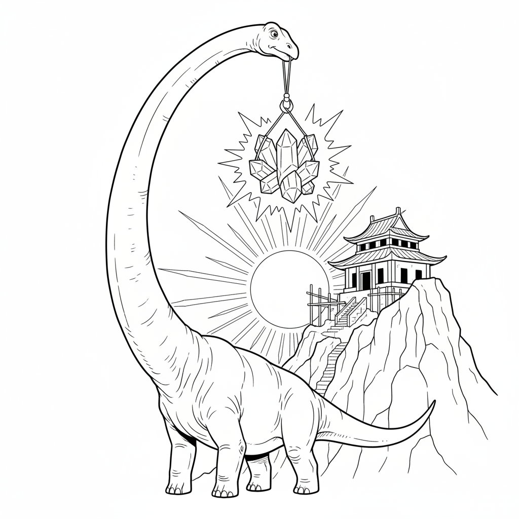 Crystal Basket Adventure — Free Printable Coloring Page for Kids coloring page