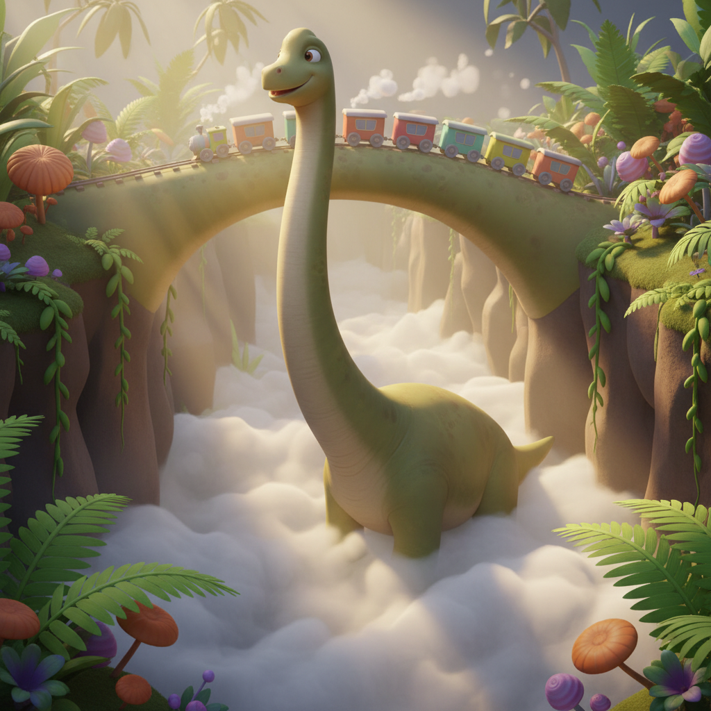 Brachiosaurus Bridge Adventure — Bedtime Story for Kids