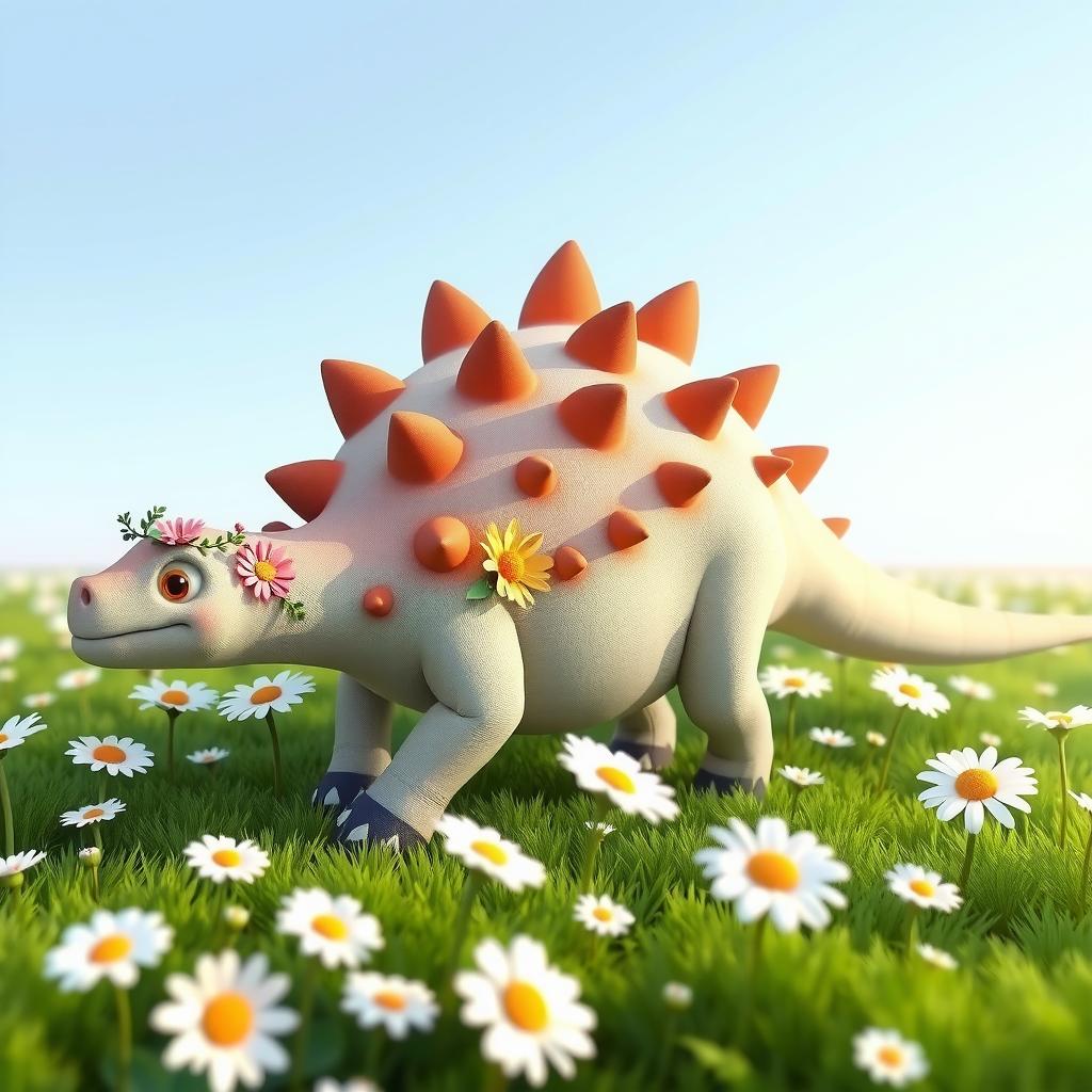Stegosaurus Adventure in the Meadow — Bedtime Story for Kids