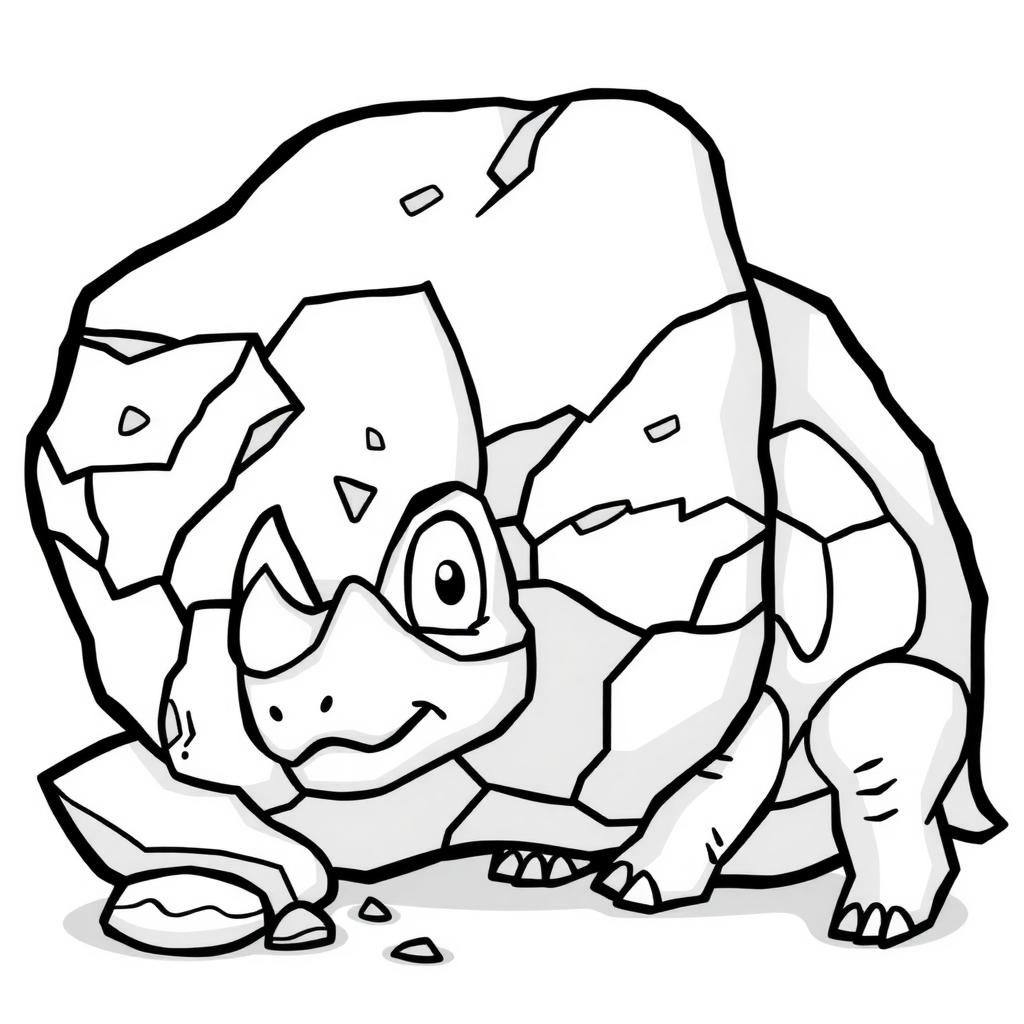 Triceratops Peek Coloring Page coloring page