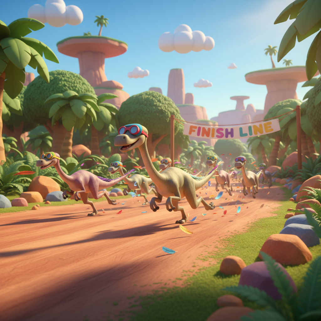 Gallimimus Race Adventure — Bedtime Story for Kids