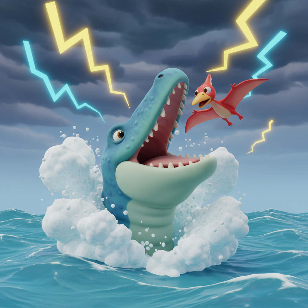 Mosasaurus Adventure — Kids Bedtime Story Free to Read