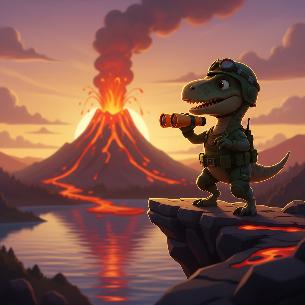 Dino Volcano Adventure — Bedtime Story for Kids