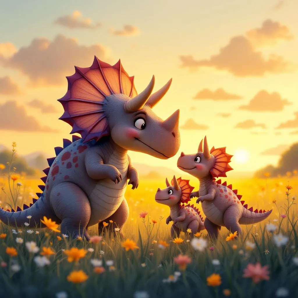 The Triceratops Family Story