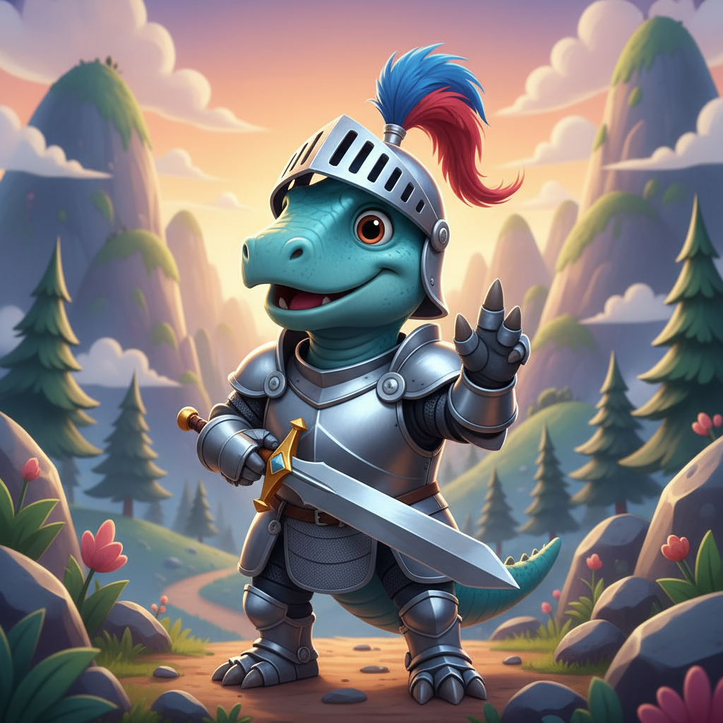 Iguanodon Knight's Brave Rescue — Bedtime Story for Kids