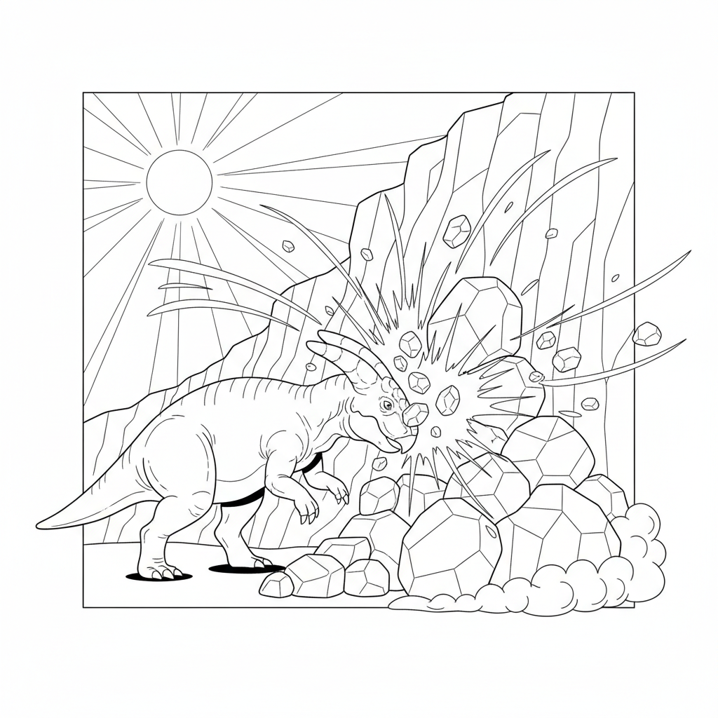 Pachy Headbutt Fun — Free Coloring Page for Kids coloring page