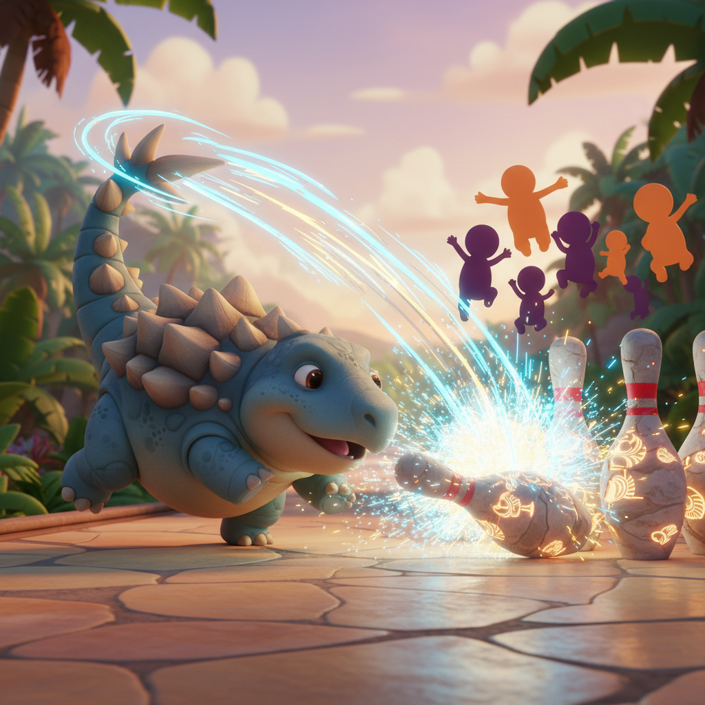 Ankylo's Bowling Strike — Bedtime Story for Kids