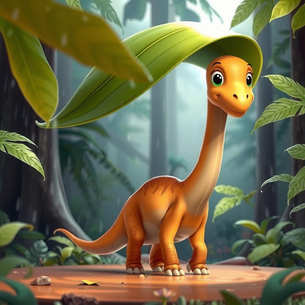 Brachiosaurus Rain Adventure — Bedtime Story for Kids